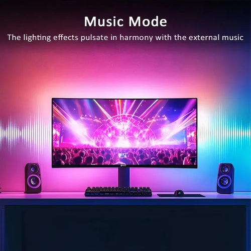 Luces LED RGBIC Gamer para Monitor