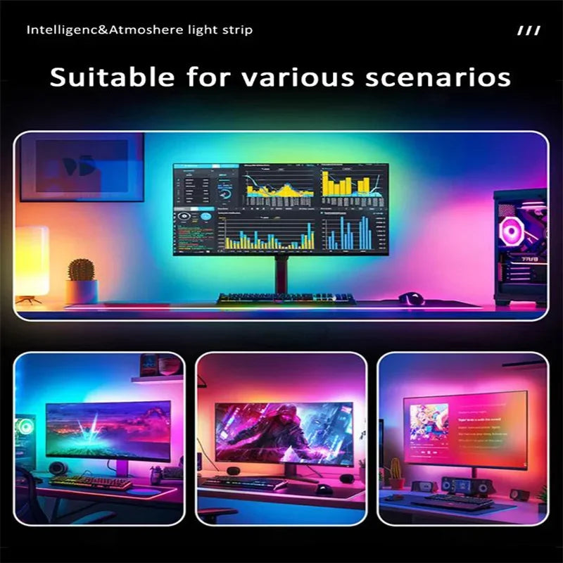 Luces LED RGBIC Gamer para Monitor