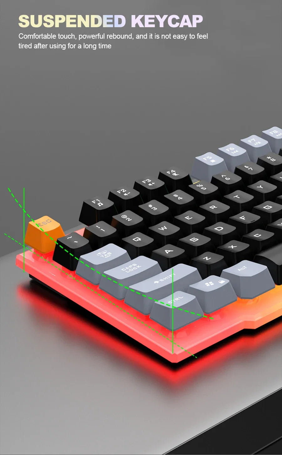RAIKU T26 Combo Gamer RGB