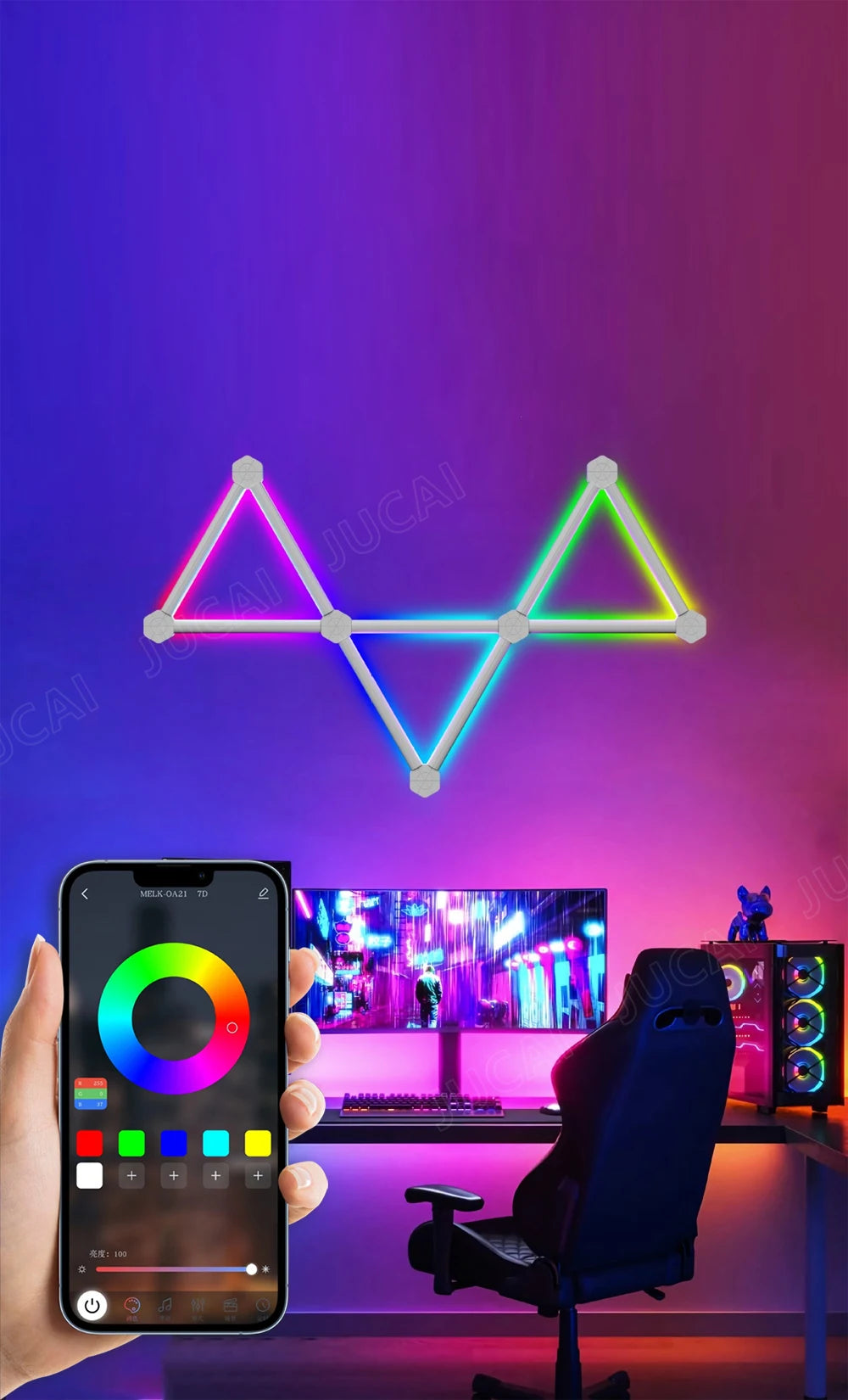 Lámparas RGB Gamer Wall Light