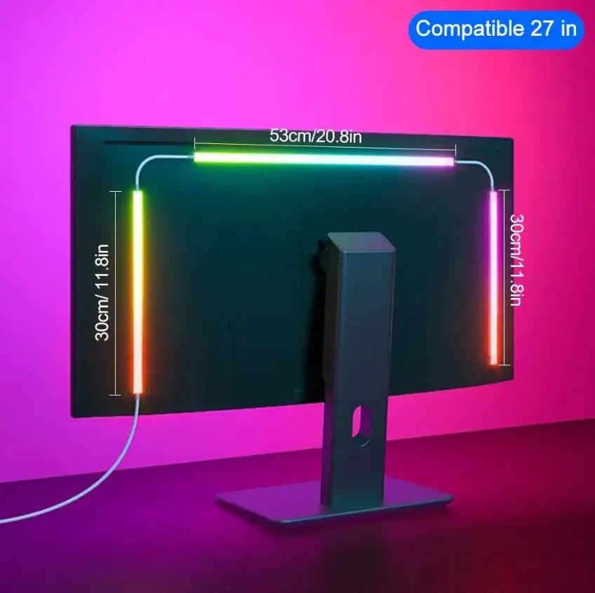 Luces LED RGBIC Gamer para Monitor