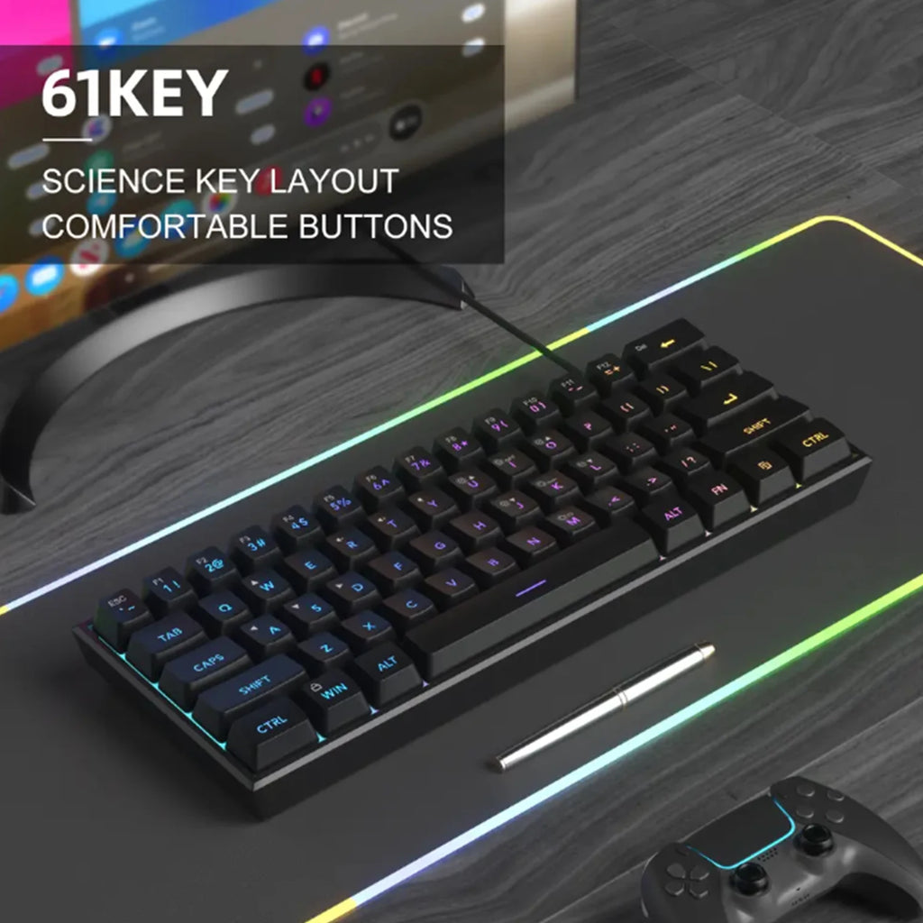 Teclado Gamer RGB 60%