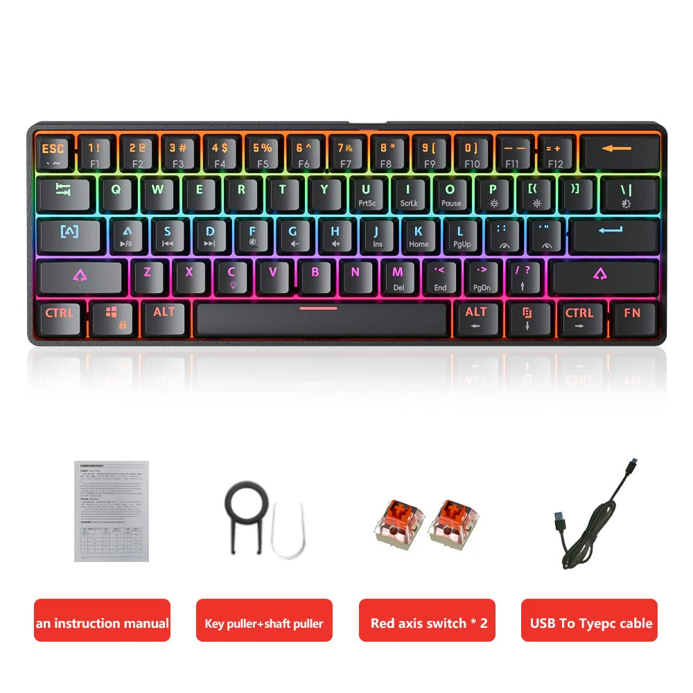 Teclado Gamer MK61 RGB