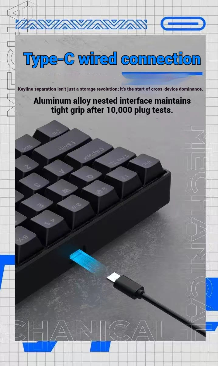 Teclado Gamer RGB 60%