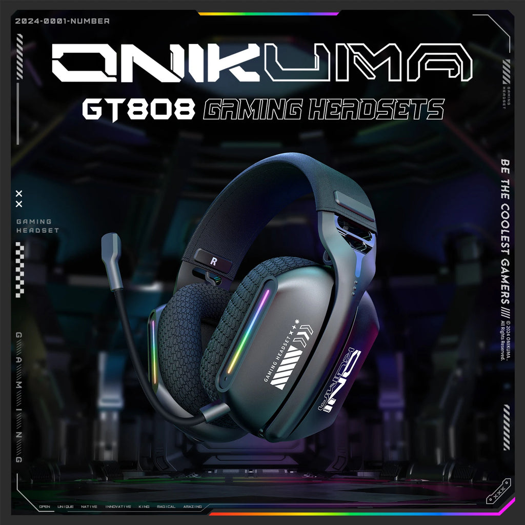 Audífonos Gamer ONIKUMA GT808 RGB