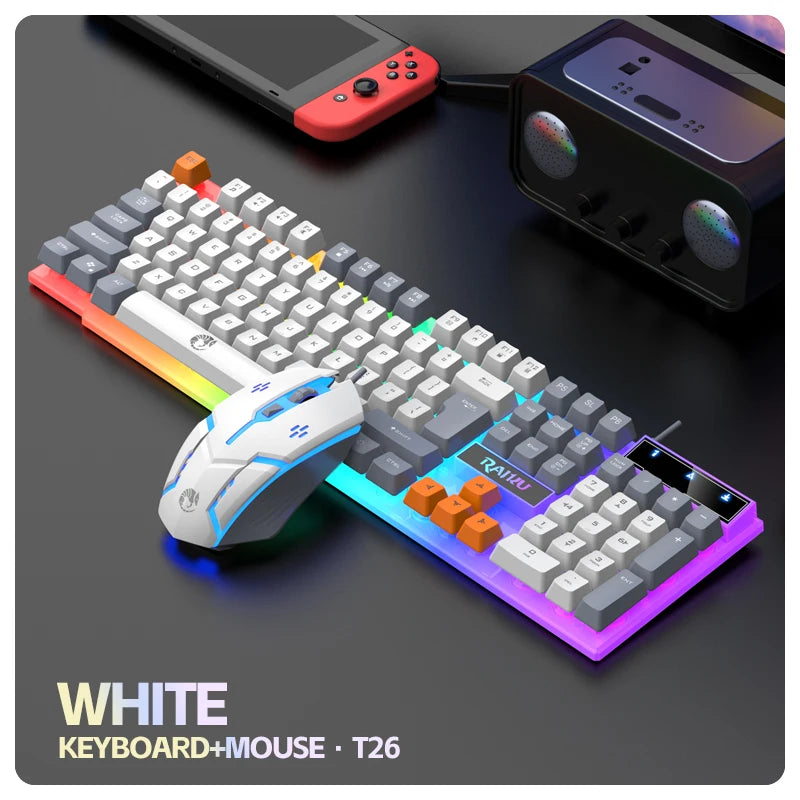 RAIKU T26 Combo Gamer RGB