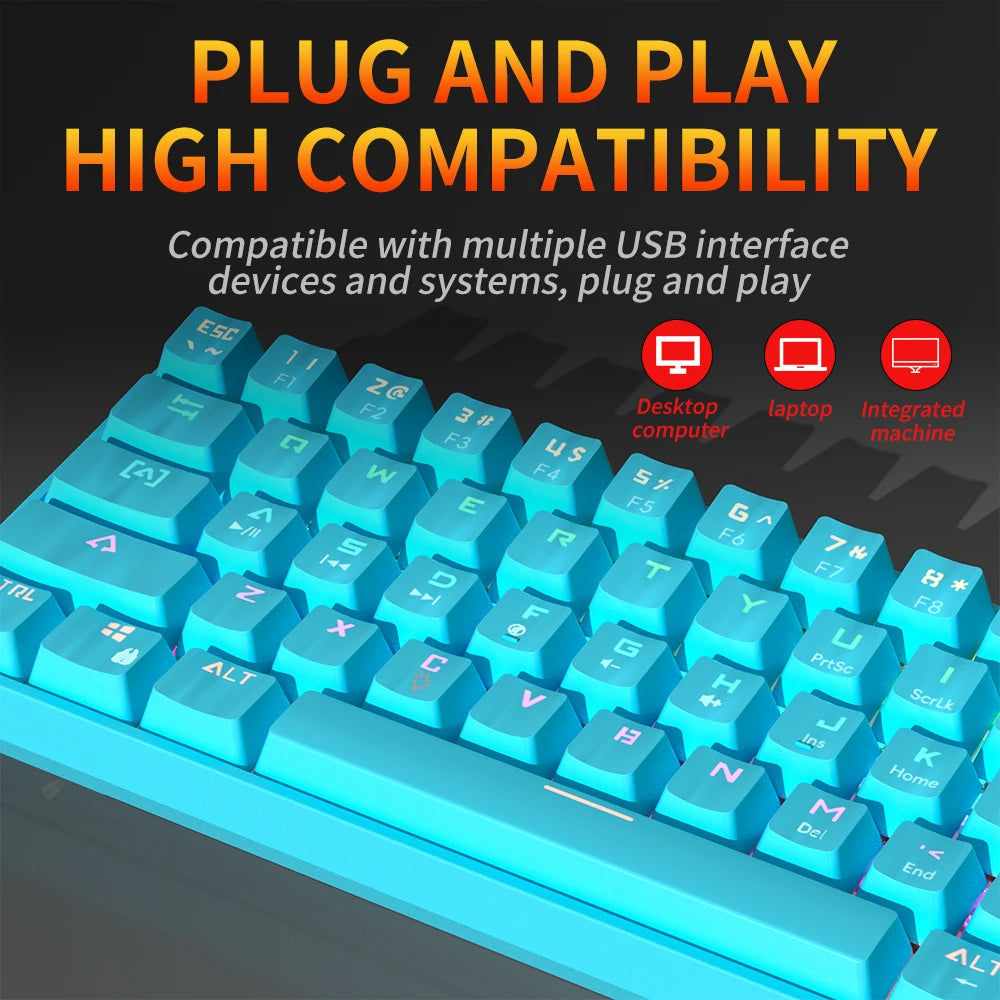 Teclado Gamer MK61 RGB